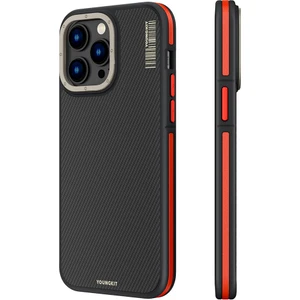 iPhone 14 Pro Uyumlu Kılıf Magsafe Şarj Özellikli Youngkit 600D Kevlar Kapak