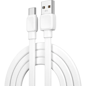 Bravo Wİ-C003 Yassı Tasarım Type-C USB Kablo 1m 2.4A Beyaz