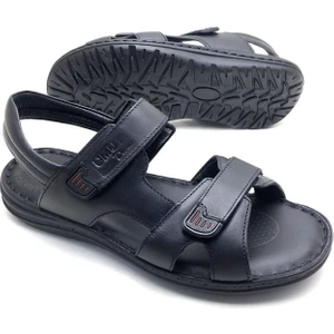 Erkek Hakiki Deri Ortopedik Sandalet