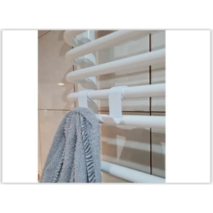 Beyaz Banyo Havlupan Askılık 2'li