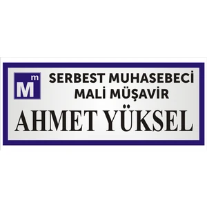 Yüksel 34 Serbest Muhasebeci Mali Müşavir Kapı İsimliği 19*7,5cm