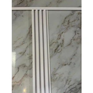 Renkli Duvarlar 96CM Atc Beyaz Renk Pvc Lambiri L Köşe Kapatma Çıtası