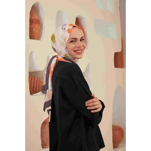 Comfort Flowers Şal Füme 3027-12