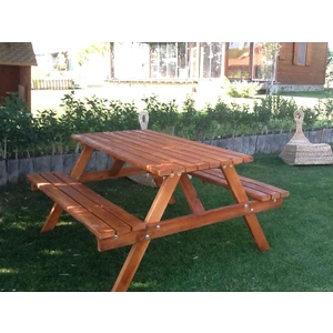 Hükümdar Ahşap 4 Kişilik Piknik Masası