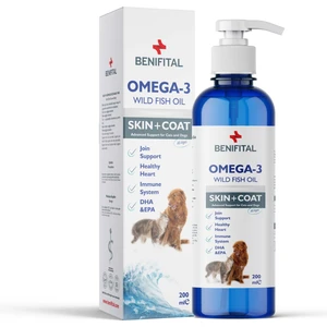 Fish Oil 200 ml Kedi ve Köpekler İçin Tüy Sağlığı Destekleyici Omega-3 & 6 İçerikli Balık Yağı
