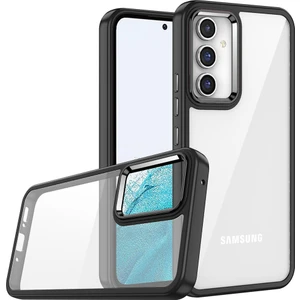 Heptek İletişim Samsung Galaxy A54 Kılıf Kamera Çıkıntılı Arkası Şeffaf Hassas Tuşlu Renkli Kenarlı Kapak (Flora)