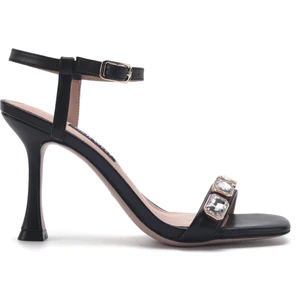 Nine West ASAYEN 3FX Siyah Kadın Topuklu Sandalet