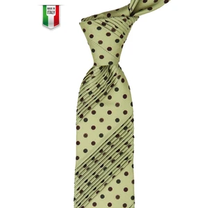 La Pescara Yeşil Motif Desen Piliseli Kravat CRK30