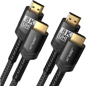 8k UHD Uzun HDMI Kablosu 48GBPS Yüksek Hızlı HDMI 2.1 Örgülü Oyuncu Kablo 4K 120Hz 144Hz 8k 60Hz Dinamik Hdr Dts:x 1080P 3D Earc Dizüstü Bilgisayar UHD Tv Oyun Monitörü Ps5 Ps4 Uyumlu CV0011
