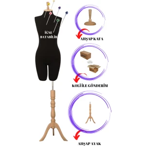 Manken İstanbul Yüksek  Pantalon Giyebilen Bayan 38 Beden Iğne Batabilen Terzi Mankeni Prova Mankeni Vitrin Mankeni