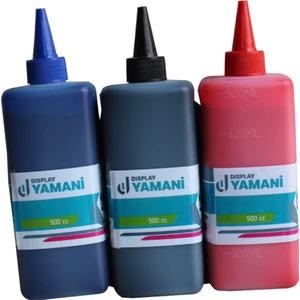 Yamani Display 3lü 500 cc Tahta Kalemi Mürekkebi ( Siyah-Kırmızı-Mavi )
