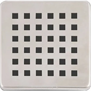 Hgtec 2 Adet Paslanmaz Çelik Kare Delikli Banyo Yer Süzgeç Izgarası Üst Kapak 9.5X9.5 Cm
