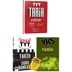 A Yayınları Aklımdavar TYT Tarih Deneme+Yargı TYT Tarih Soru Bankası+Örnek YKS Tarih Sb+Tarih Süper Ikili