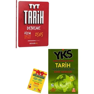 A Yayınları Aklımdavar TYT Tarih Deneme+Örnek YKS Tarih Soru Bankası+Tarih Süper Ikili