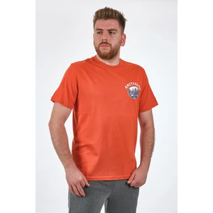 Bisiklet Yaka Baskılı Turuncu Erkek T-Shirt 2S11OTBL3FX