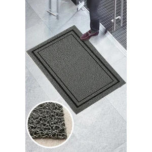 Paspas Yap Kıvırcık Paspas Siyah Çerçeve Baskılı