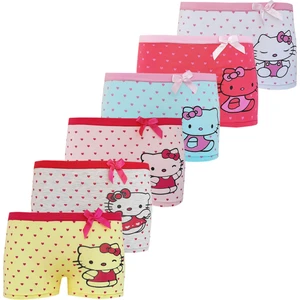 Hepsine Rakip 6lı Kız Çocuk Sevimli Kedicik Boxer Pamuklu Likralı Eğlenceli