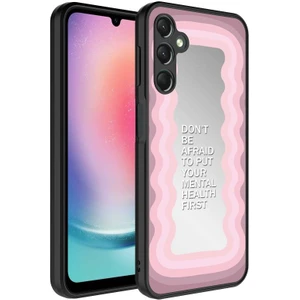 Samsung Galaxy A24 Aynalı Desenli Kapak Ayna