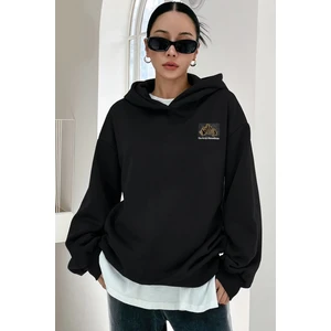 Only Trendwear Unisex Oversize Arid Mountain Baskılı Sweatshirt