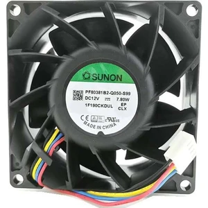 80X80X38MM 12V 0.65A 3900RPM Rulmanlı Fan
