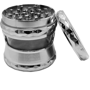 63 Mm. Silver Pencereli Tütün Baharat Herbal Öğütücüsü Parçalayıcı RC80SLV
