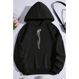 Only Trendwear Unisex Oversize Butterfly Song Baskılı Sweatshirt
