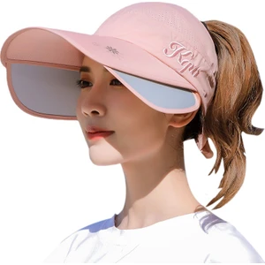 Eva Bisiklet Nefes Alabilen Vizör Dişi Ölçeklenebilir Geniş Ağzı Boş Üst - Açık Pembe (Yurt Dışından)