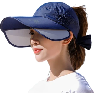 Eva Bisiklet Nefes Alabilen Vizör Dişi Ölçeklenebilir Geniş Ağzı Boş Üst - Donanma (Yurt Dışından)