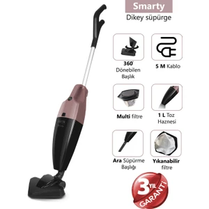 - SR-5010 Smarty Dikey Elektrikli Süpürge - Rose
