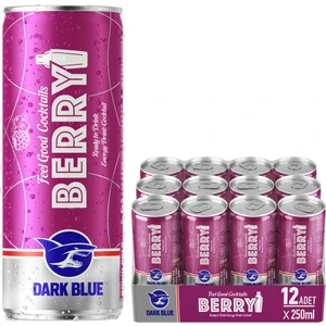 Dark Blue Berry Enerji Içeceği, 250 ml (12'li Paket, 12 Adet x 250 Ml)