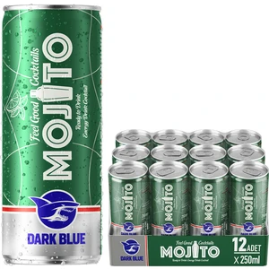 Dark Blue Mojito Enerji Içeceği, 250 ml (12'li Paket, 12 Adet x 250 Ml)