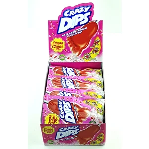 Chupa Chups Crazy Dips Cilek Patlayan Şekerli Lolipop 24 x 16 gr