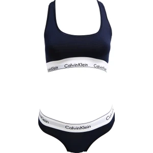 Calvin Klein Mavi Kadın Çamaşır Takımı 000QF6703E