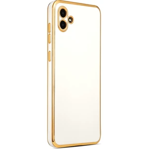 Samsung Galaxy A04 Kılıf Parlak Kenarlı Kamera Korumalı Yumuşak Silikon Kılıf