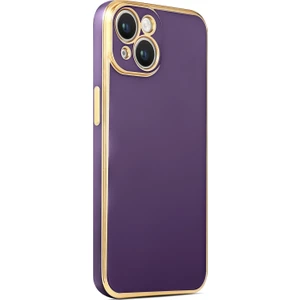 Apple iPhone 14 Plus Kılıf Parlak Kenarlı Kamera Korumalı Yumuşak Silikon Kılıf
