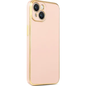 Apple iPhone 14 Plus Kılıf Parlak Kenarlı Kamera Korumalı Yumuşak Silikon Kılıf