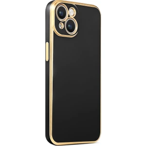Apple iPhone 14 Plus Kılıf Parlak Kenarlı Kamera Korumalı Yumuşak Silikon Kılıf