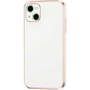 Apple iPhone 13 Kılıf Parlak Kenarlı Kamera Korumalı Yumuşak Silikon Kılıf
