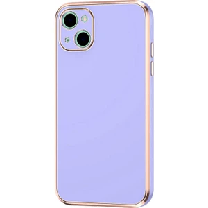 Apple iPhone 13 Kılıf Parlak Kenarlı Kamera Korumalı Yumuşak Silikon Kılıf