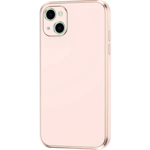 Apple iPhone 13 Kılıf Parlak Kenarlı Kamera Korumalı Yumuşak Silikon Kılıf