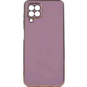Samsung Galaxy M32 Kılıf Parlak Kenarlı Kamera Korumalı Yumuşak Silikon Kılıf
