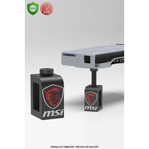 Ayarlanabilir Ekran Kartı Tutucu, Ekran Kartı Destek Aparatı MSI, Siyah/Beyaz