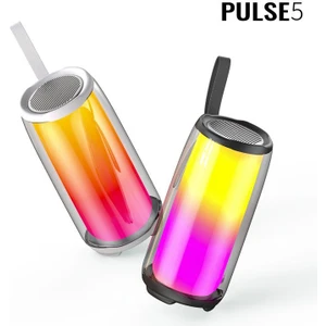 Pluse5 Taşınabilir Rgb Ledli Bluetooth Hoparlör Siyah