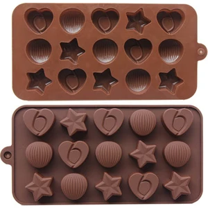 2'li Silikon Çikolata Kalıbı ( Karışık Modellerde Gönderim Sağlanır)