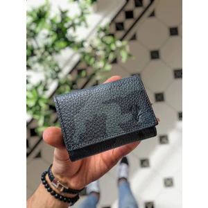 Visso Leather Visso 660 Deri Isme Özel Güçlü Mıknatıs Kilitli Akordeon Yelpaze Kartlık Cüzdan Erkek Kadın Çanta Kişiye Özel