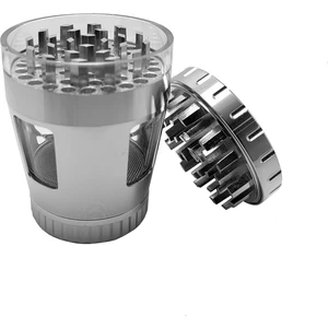 50 Mm. Silver Pencereli Tütün Baharat Herbal Öğütücüsü Parçalayıcı RC82SLV