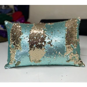 Yılmaz Home Pullu Payetli Dekoratif Kırlent Kılıfı