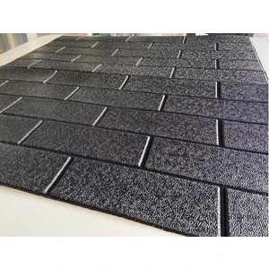 Renkli Duvarlar 70X38CM (0,26M2) Ofis Salon Oda Siyah 3D Kendinden Yapışkanlı Duvar Kağıdı Paneli NW87