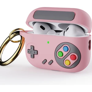 Coverzone Airpods Pro 2 ile Uyumlu Kulaklık Kılıfı Yumuşak Soft Dokunuş Retro Görünümlü Nint-Endo