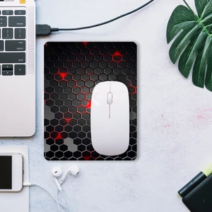 Sonic Touch Siyah Petek Desenli Kaydırmaz Gaming Oyuncu Masaüstü Dikişsiz Mouse Pad/ped (Mouse Altlığı) 17X21CM